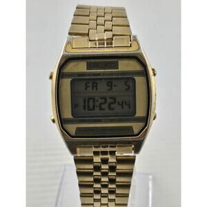 Rare Vintage Men's Seiko A904-5199 Multifunction Quartz Watch Runs New Battery